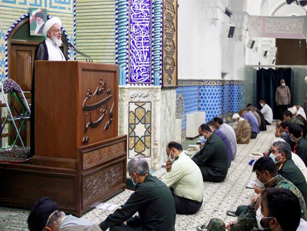 اقامه اولین نماز جمعه شهر یزد بعد از تعطیلات کرونایی