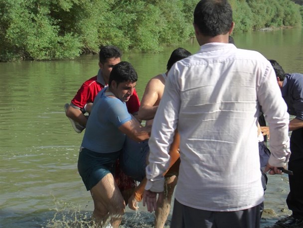 جوان 23 ساله در رودخانه زاب سردشت غرق شد + تصاویر