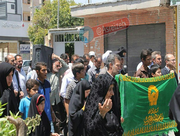 استقبال مردم ایذه از کاروان خادمین حرم رضوی