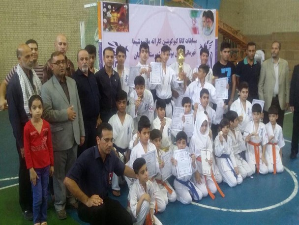 کنگان قهرمان مسابقات کاتای کیوکوشین کاراته استان بوشهر شد+تصویر
