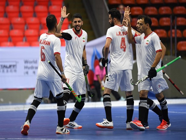 هاکی داخل سالن قهرمانی آسیا| صعود تیم ملی هاکی به فینال با گلباران میزبان
