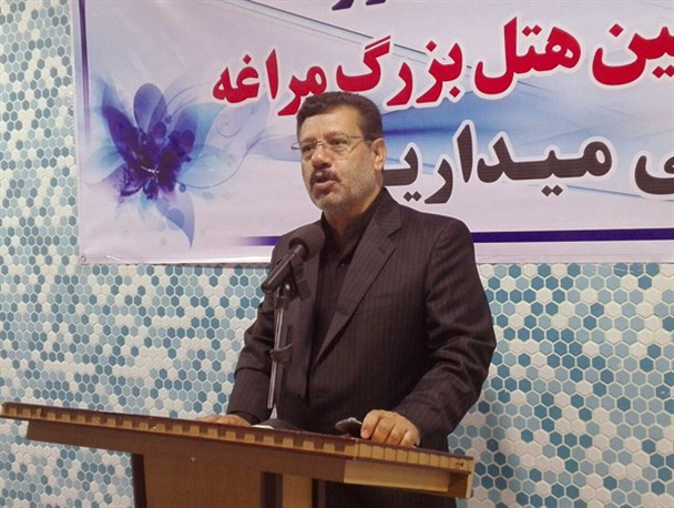 استخر شنای سرپوشیده دلفین هتل بزرگ مراغه افتتاح شد