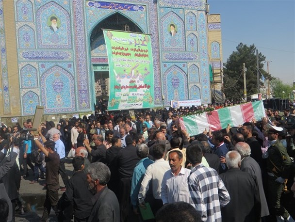 تصاویر تشییع  شهید «قربانعلی قویدل» در شهرستان قرچک