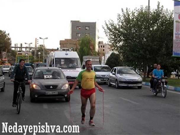 ورزشکار پیشوایی رکورد طناب زنی با دو سرعت کشور را شکست