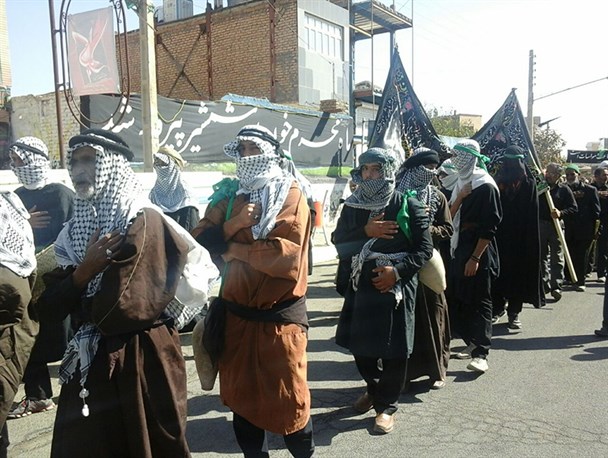 برگزاری آیین عزارداری "دسته بنی اسد" در خلیل آباد