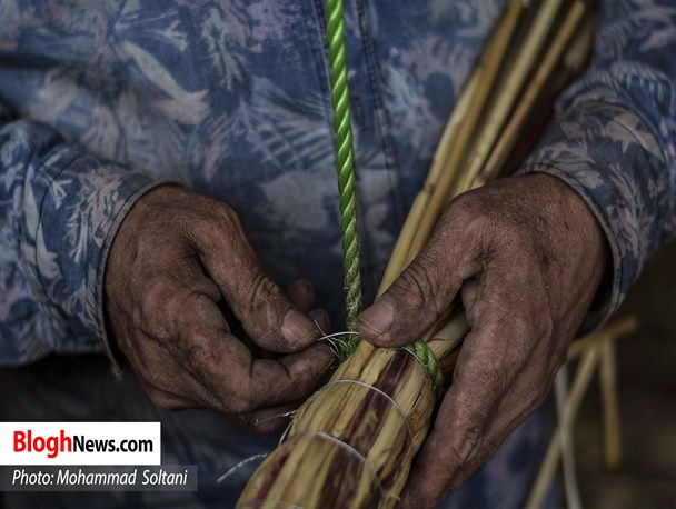 جارو بافی صنایع دستی فراموش شده در شهر امیرکلا مازندران