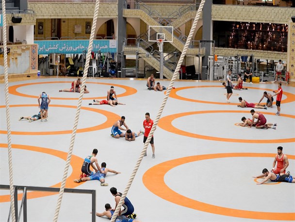 برگزاری اردوی تیم ملی کشتی فرنگی در خانه کشتی صدرزاده