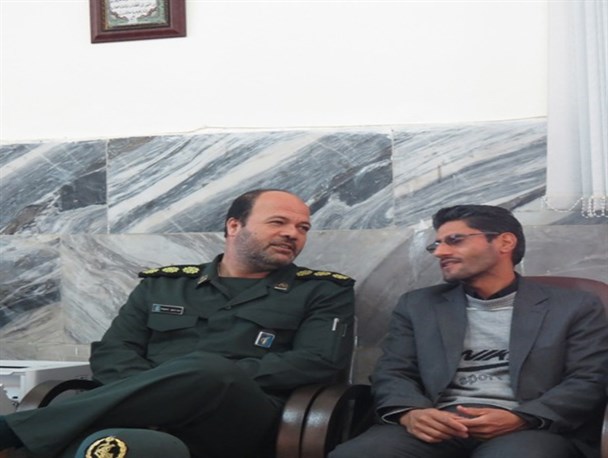 دیدار فرمانده سپاه بیجار با مدیر کتابخانه های عمومی این شهرستان