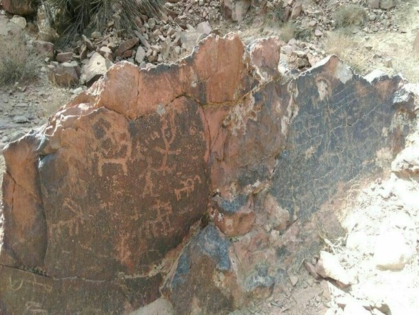 کشف سنگ نگاره جدید در شهرستان تاریخی بشرویه/ کوه شتری بشرویه پتانسیل بالا برای پژوهشگران باستان شناس+تصویر