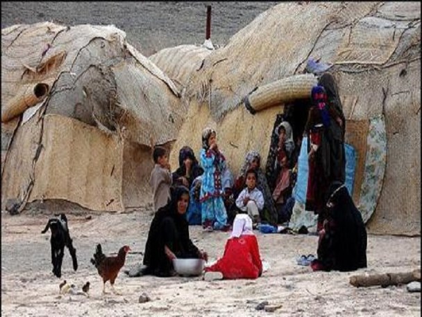 ۱۵۰۰ خانوار کپر‌نشین در ریگان زندگی می‌کنند