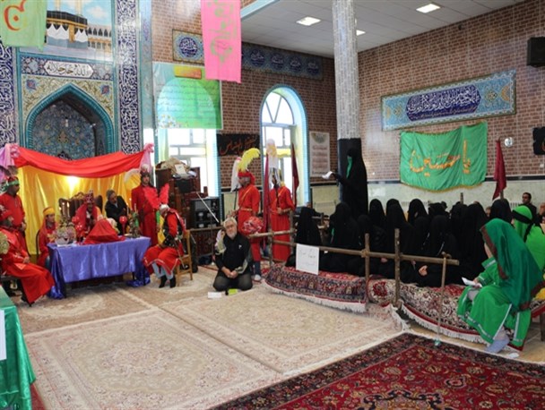 نمایش خطبه خوانی حضرت زینب(س) در چالدران برگزار شد