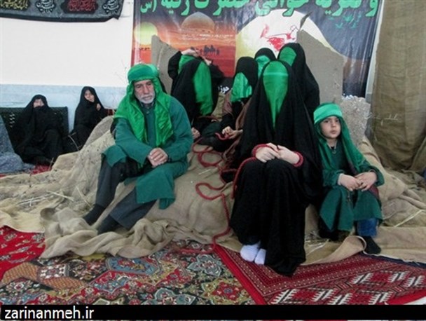 آیین خطبه خوانی حضرت زینب (س) در فاضل آباد+تصاویر