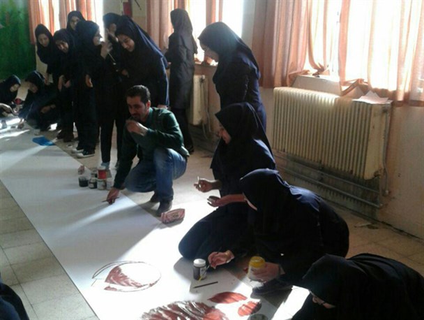 بزرگترین نقاشی همگانی وحدت اسلامی در ارومیه کشیده شد