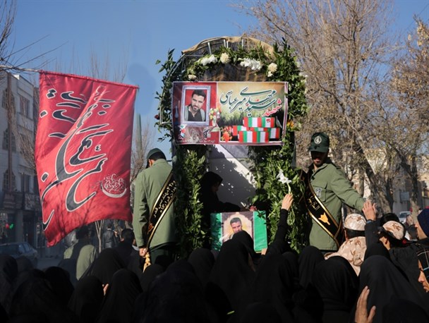 تشییع پیکر شهید تخریبچی «سیدمهدی میرعباسی» در اراک