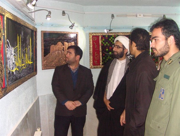 افتتاح نمایشگاه نقاشی هنرمند گرمه‌ای
