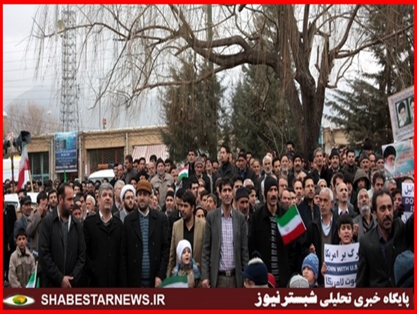 شکوه حضور مردم تسوج درراهپیمایی ۲۲بهمن/ تصاویر