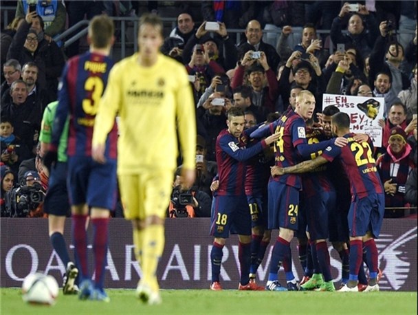 بارسلونا  با شکست ویارئال در یک قدمی فینال