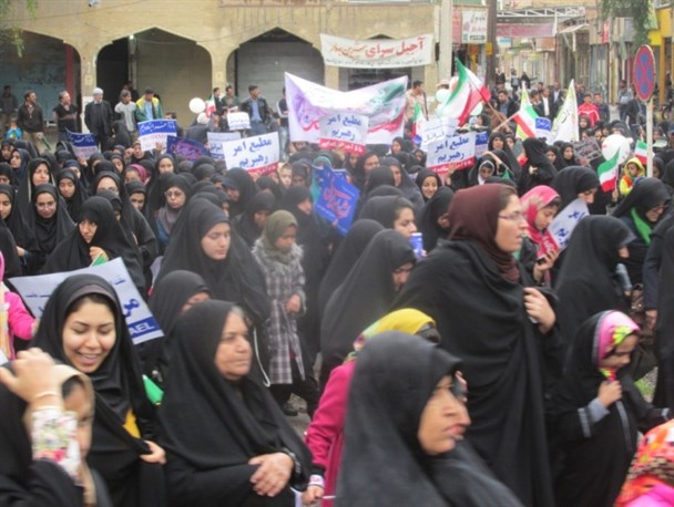 حضور هزاران نفر در راهپیمایی 22 بهمن اندیمشک