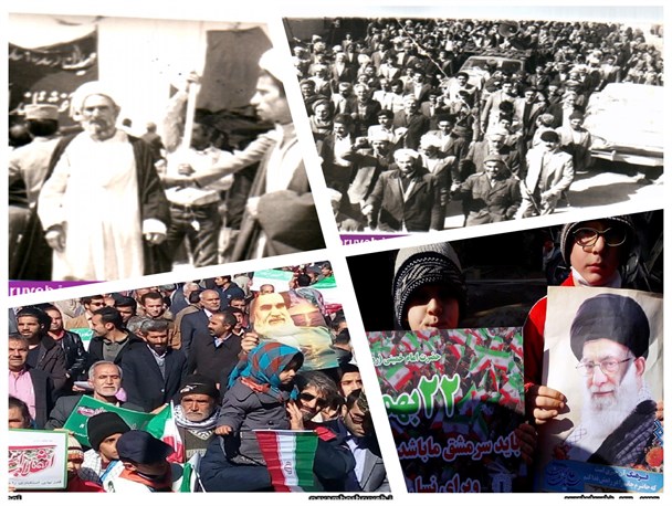 از راهپیمایی سال 1357 تا میدان انقلاب 1394 بشرویه در 22بهمن /فیلم+دانلود
