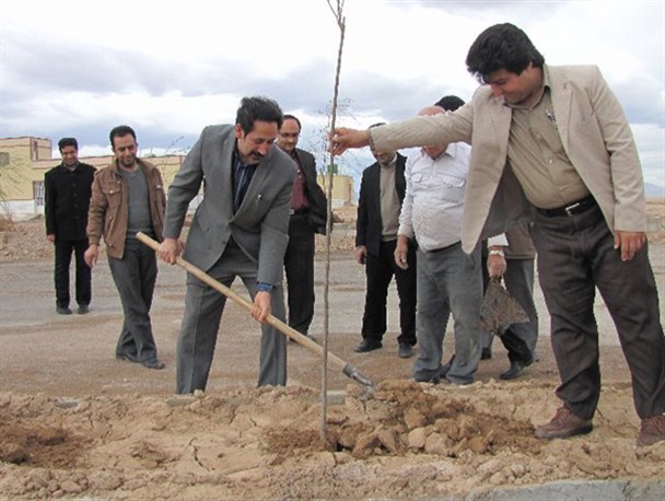 غرس ۲۷۵ نهال به یاد ۲۷۵ شهید ابرکوه