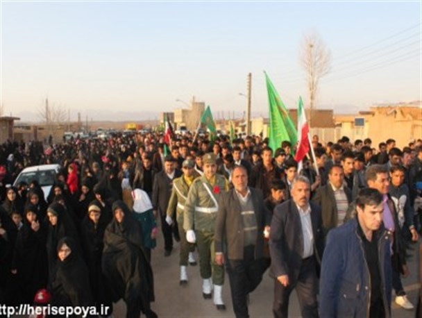 تصاویر مراسم استقبال از شهدای گمنام در شهر بخشایش و روستای آرباطان