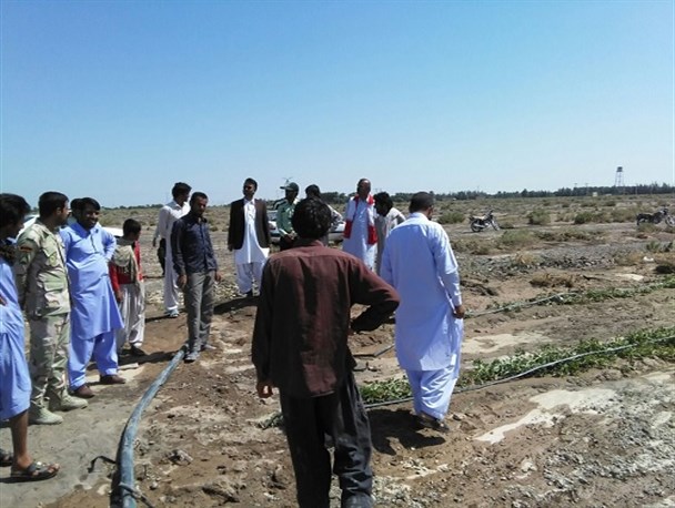 بازدید رئیس ستاد بحران دلگان از مناطق سیل زده این شهرستان