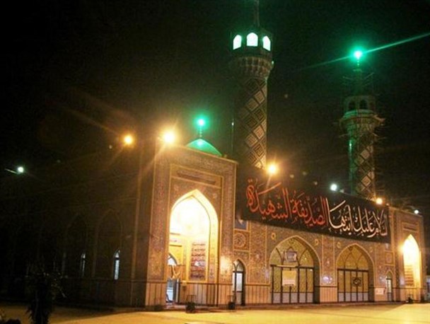 امامزاده یحیی بن زید(ع) گنبدسیاهپوش عزای فاطمی(س)/تصاویر