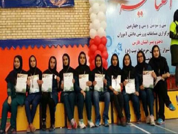 دانش آموزان والیبالیست فسایی در فارس خوش درخشیدند