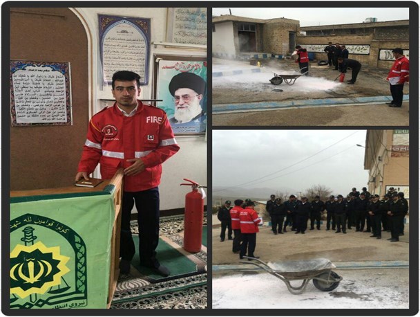 دوره آموزش اطفاء حریق در ستاد فرماندهی نیروی انتظامی شهرستان اردل برگزار شد