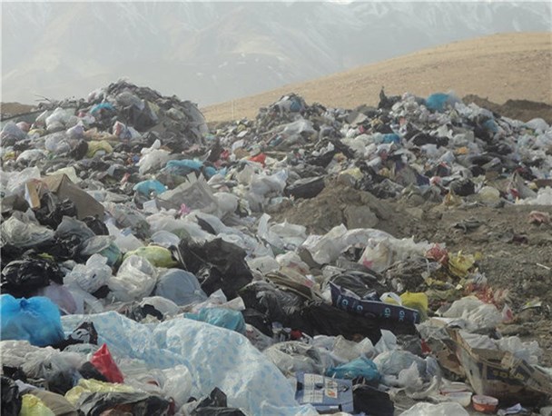 عدم مدیریت پسماند در روستاهای بخش دلوار