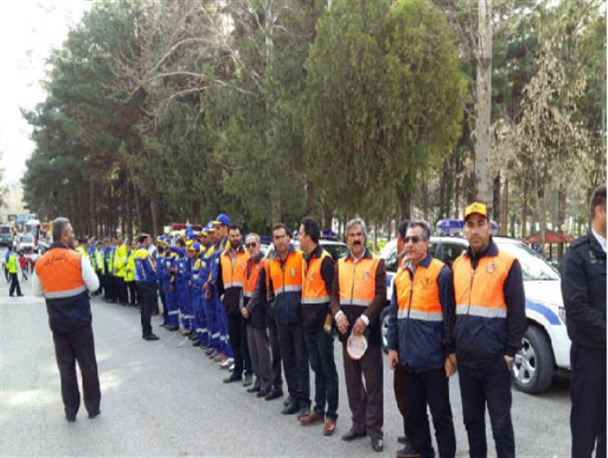 مانور ستاد خدمات سفر در کرمانشاه برگزار شد+عکس