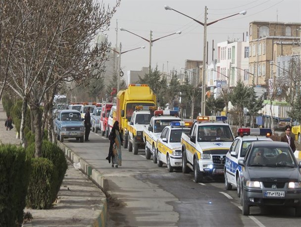 مانور ستاد خدمات سفر در دهگلان برگزارشد