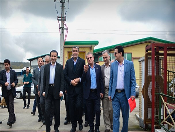 بازدید استاندار از شهرک صعنتی بشل و کارخانه مازرون فوم