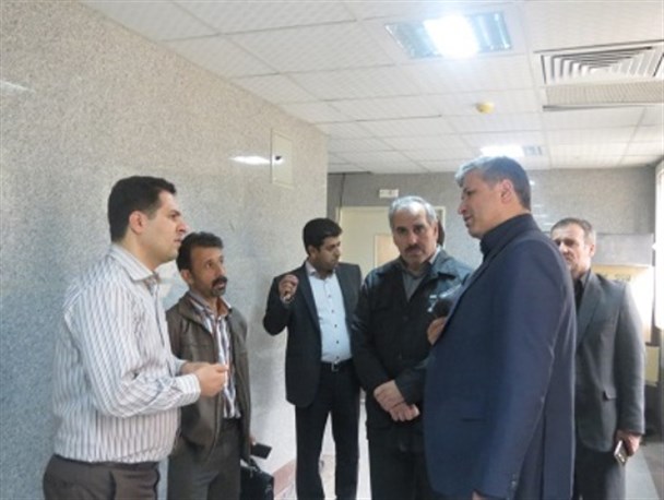 مدیر برنامه های ریاست دانشگاه علوم پزشکی کرمانشاه از بیمارستان معاون صحنه بازدید کرد + تصویر