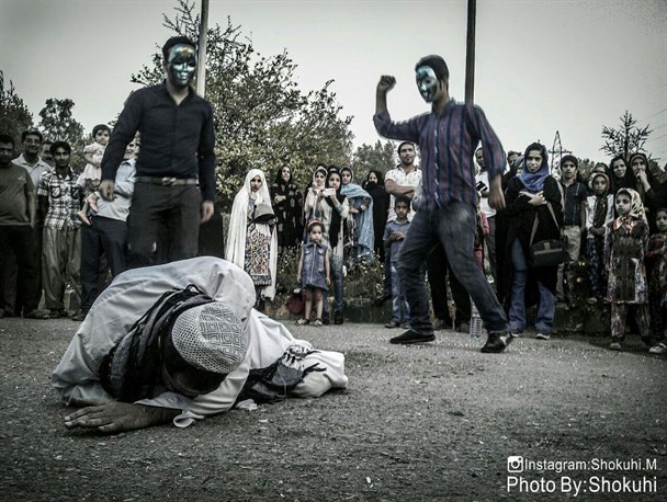 اجرای نمایش خیابانی «نفسهای گمشده من» در شهرستان کهنوج