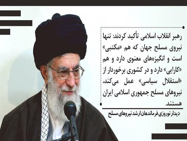 اهم بیانات رهبر معظم انقلاب در دیدار با فرماندهان نیروهای مسلح