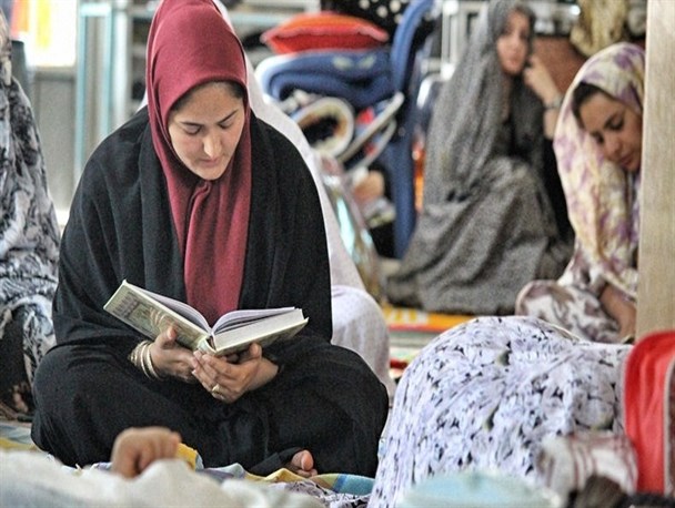 مراسم معنوی اعتکاف در ممسنی