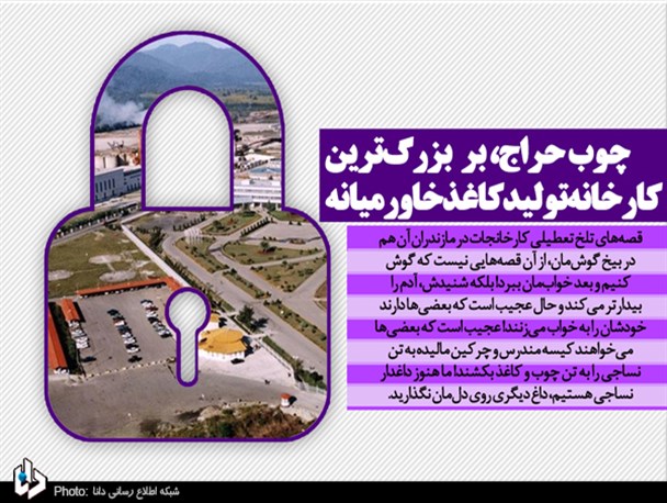 چوب حراج بر بزرگ‌ترین کارخانه تولید کاغذ خاورمیانه/ با پنبه خصوصی‌سازی سر چوب و کاغذ را نبُرید!