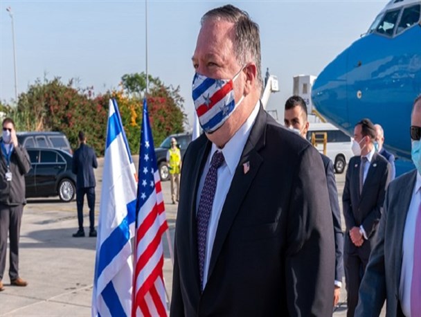 پامپئو: با اسرائیل برای مهار تهدید ایران همکاری می‌کنیم