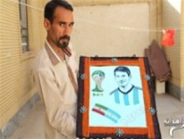 هدیه هنرمند سیستانی تحویل رییس فدراسیون کشور شد‬