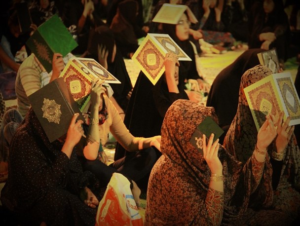 حضور پرشور مردان و زنان سیریکی در مراسم شب قدر ، +تصاویر