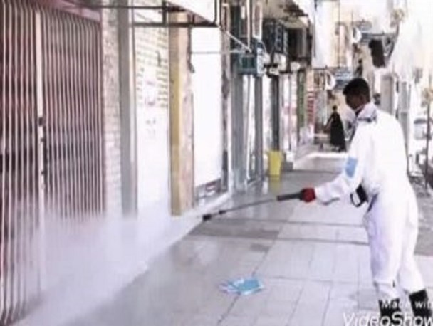 تداوم عملیات ضدعفونی اماکن عمومی و پرتردد شهر رودان
