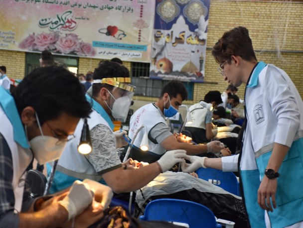 خدمت رسانی گروه جهادی پزشکی الکفیل در شهرستان گرمی + عکس و فیلم