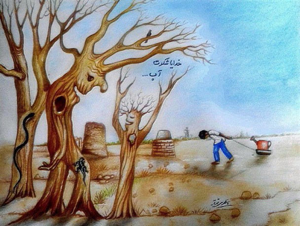 آینده نگران کننده بشرویه در قاب تصویر هنرمند
