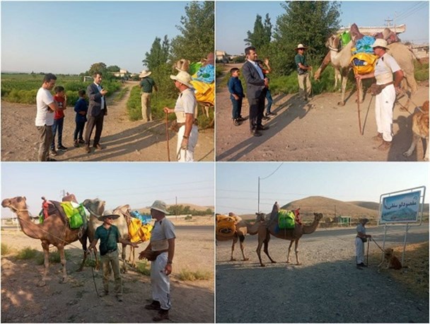 جهانگردان شتر سوار به اصلاندوز رسیدند