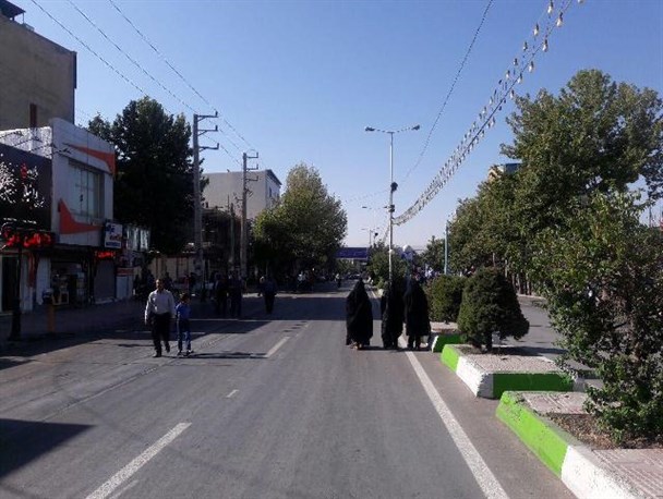 تصاویرخیابان ها و میادین اطراف محل سخنرانی رییس جمهوردر یاسوج