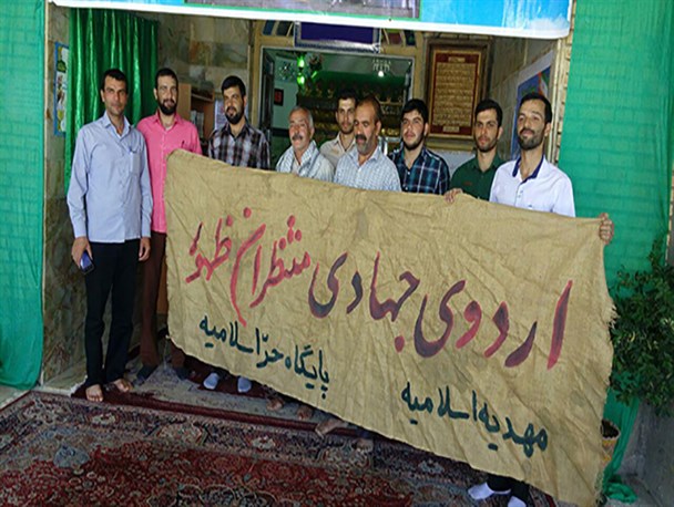 حضور گروه جهادی اسلامیه در روستای «پندر» تفت