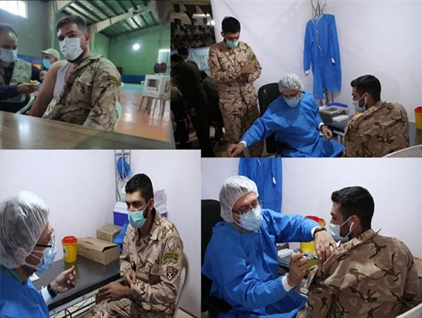 اجرای طرح واکسیناسیون سربازان در استان البرز + تصاویر