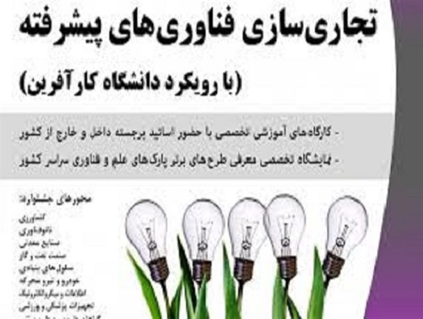 نخستین جشنواره “تجاری سازی فناوری های پیشرفته” با سرمایه گذاری کانون ایرانیان مقیم دبی