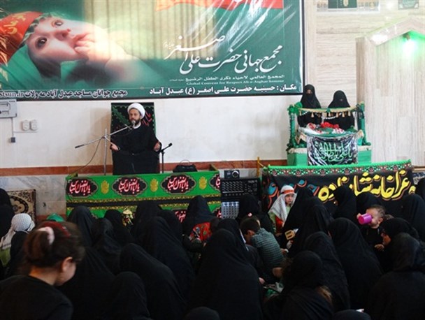 مراسم شیرخوارگان حسینی در عبدل آباد مه ولات برگزار شد+ تصاویر
